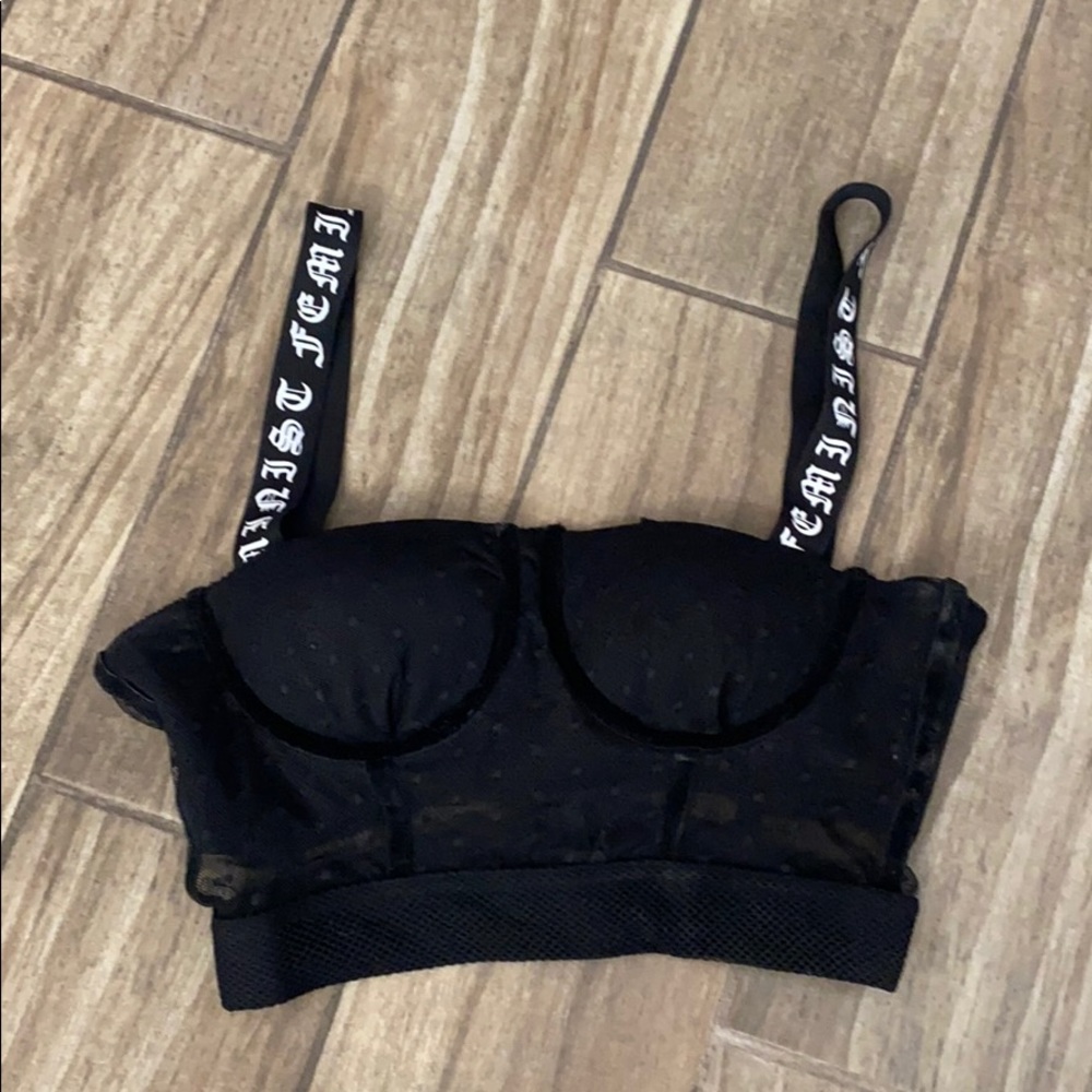 Black crop top